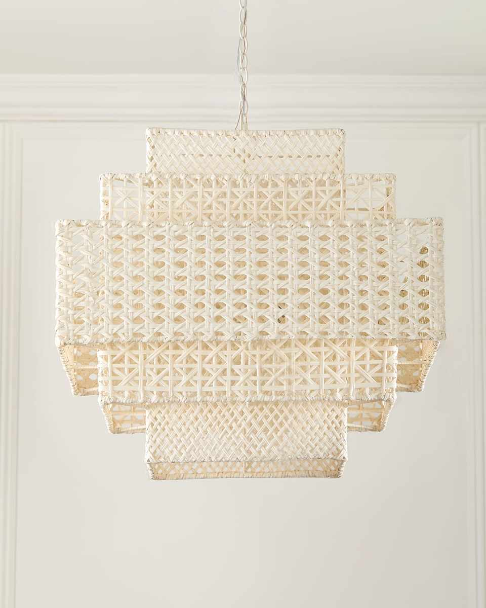 Wicker 28.5" 2-Light Chandelier